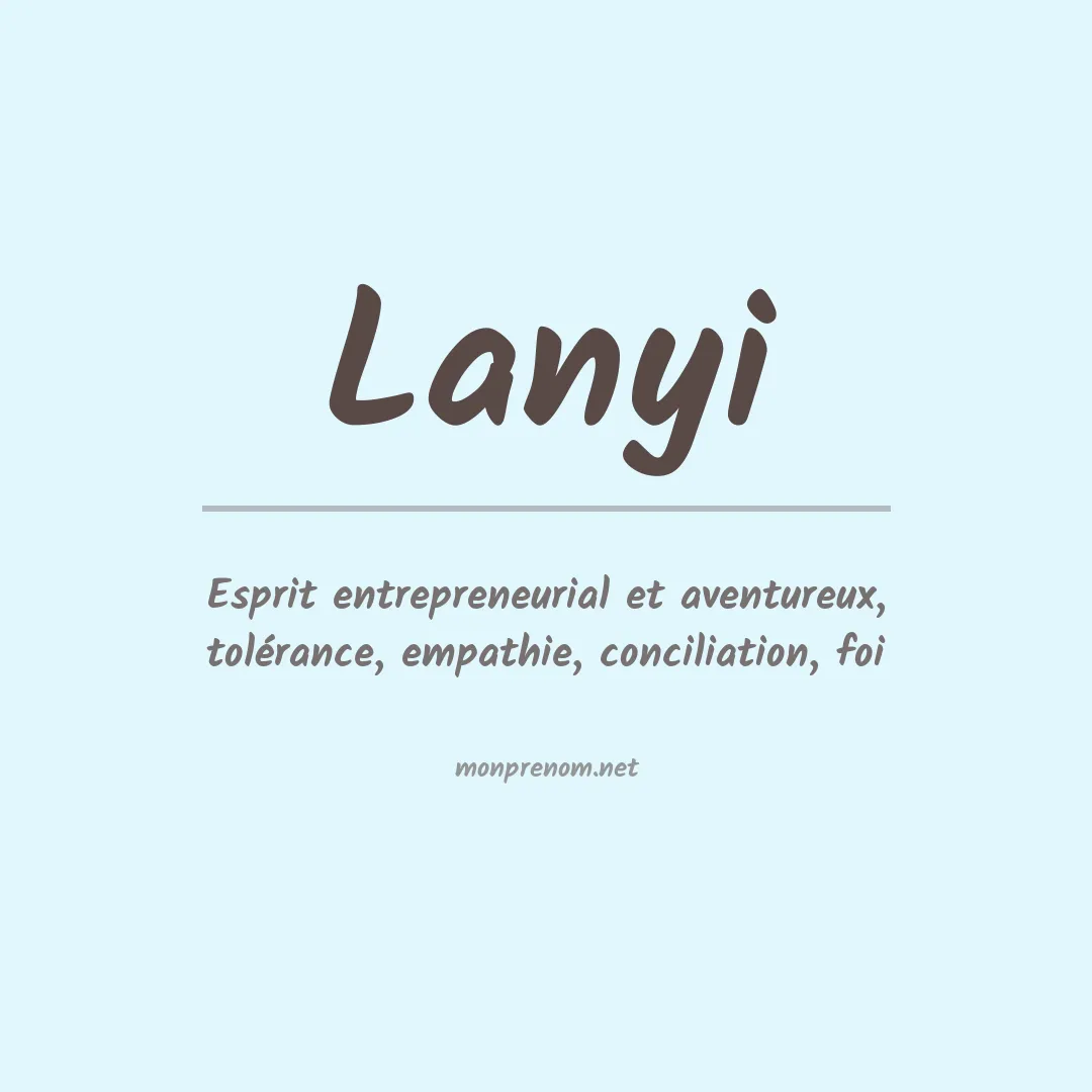 Prénom Lanyi