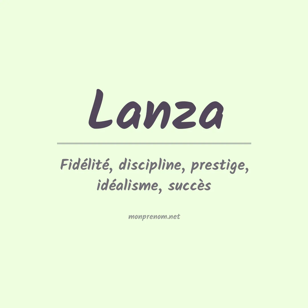 Prénom Lanza