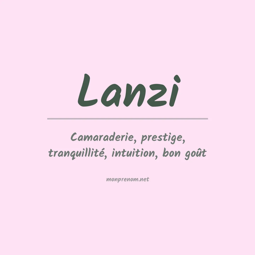 Prénom Lanzi