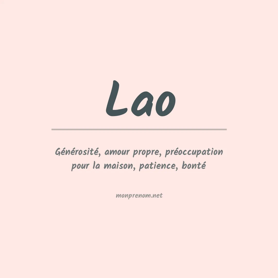 Prénom Lao