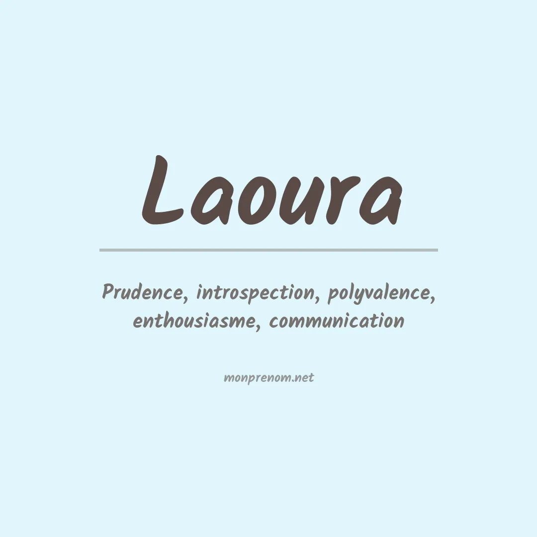 Signification du prénom Laoura
