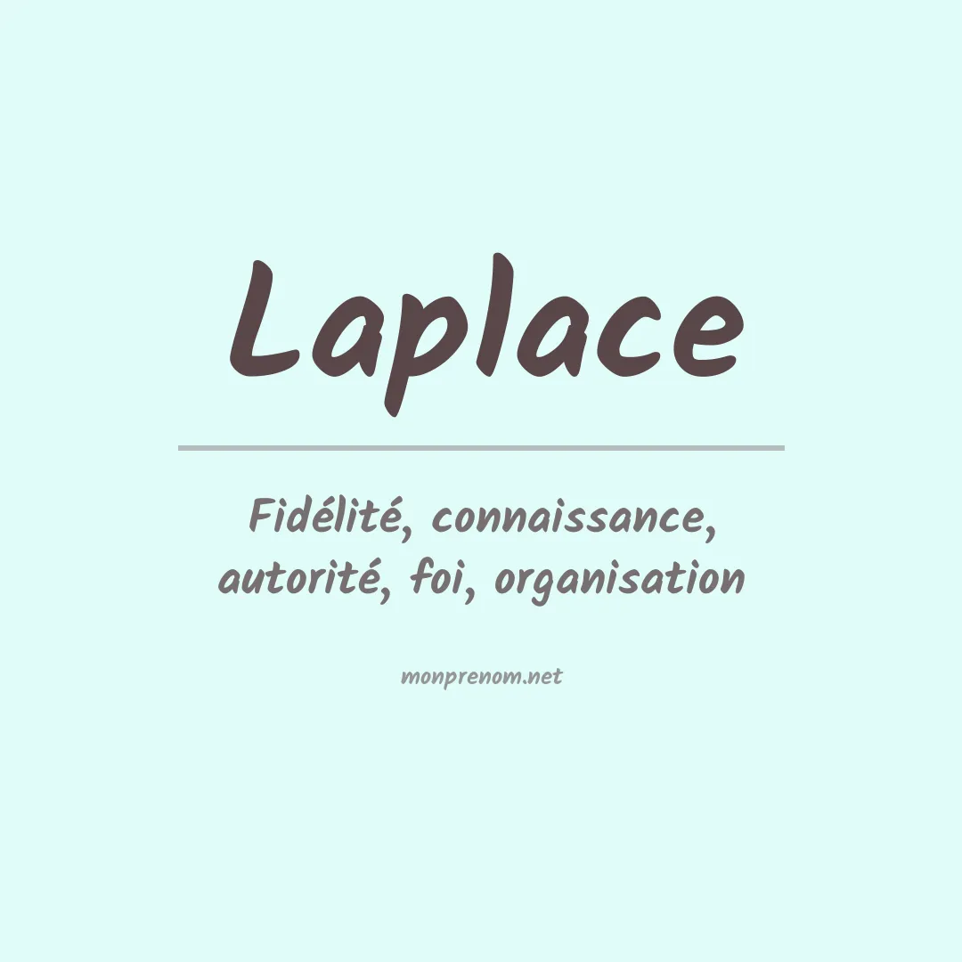 Prénom Laplace