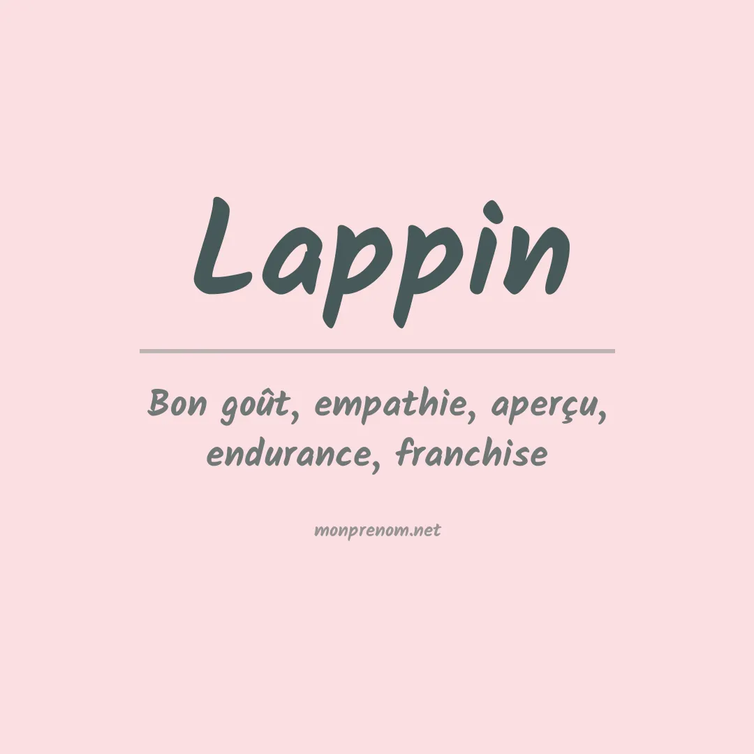 Prénom Lappin
