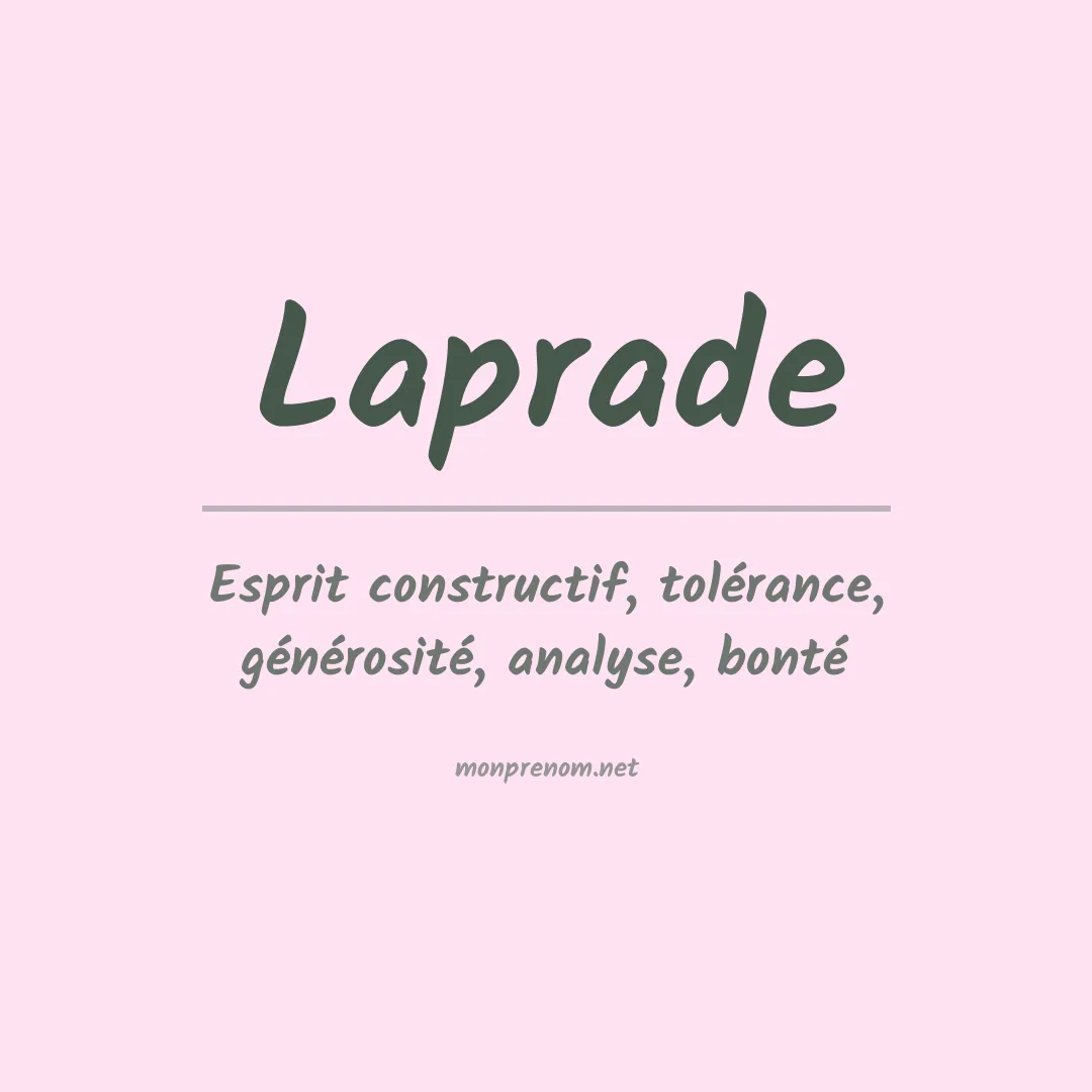 Prénom Laprade