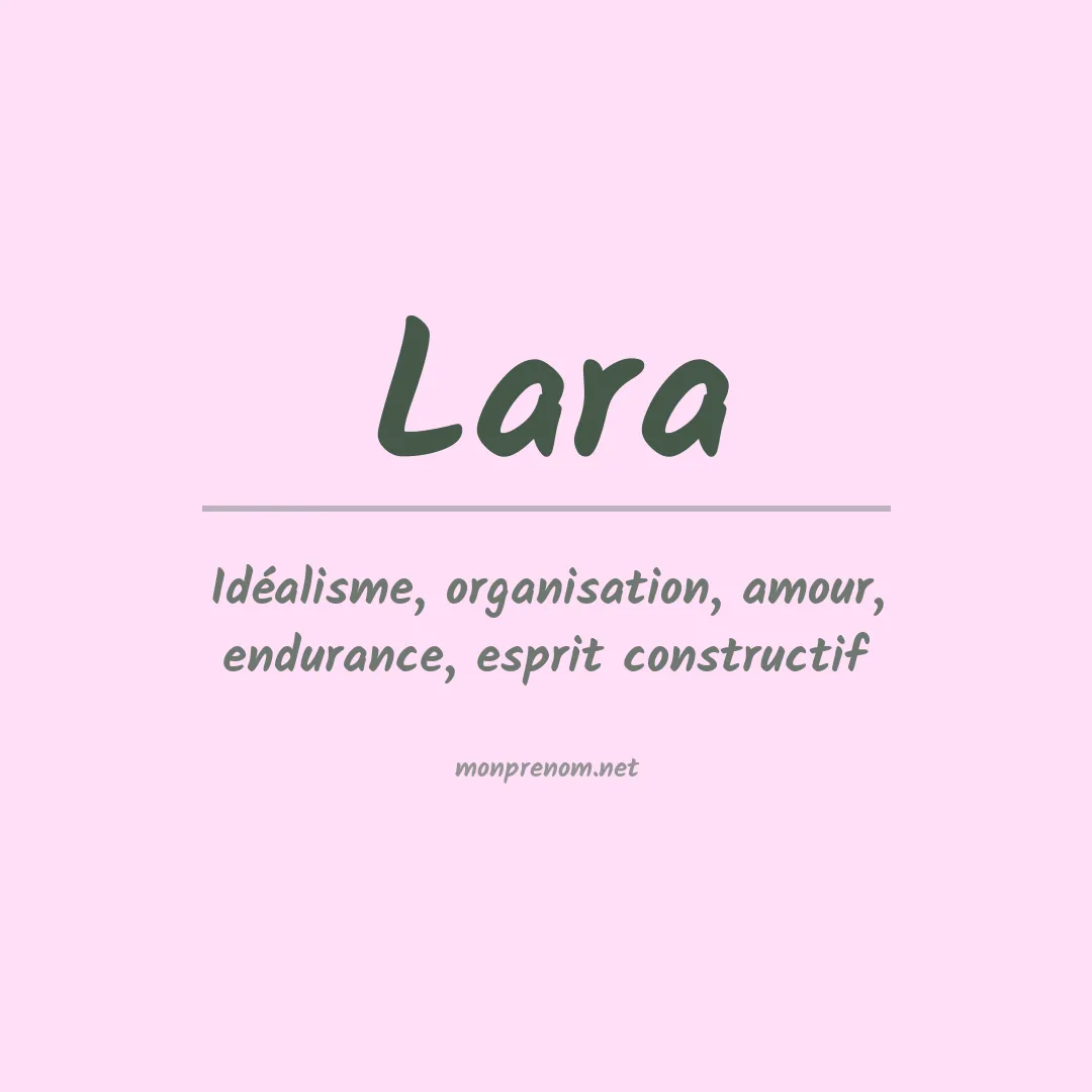 Prénom Lara