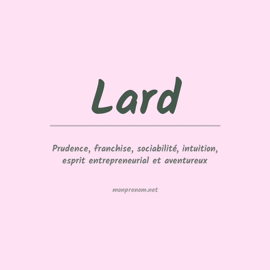 Prénom Lard