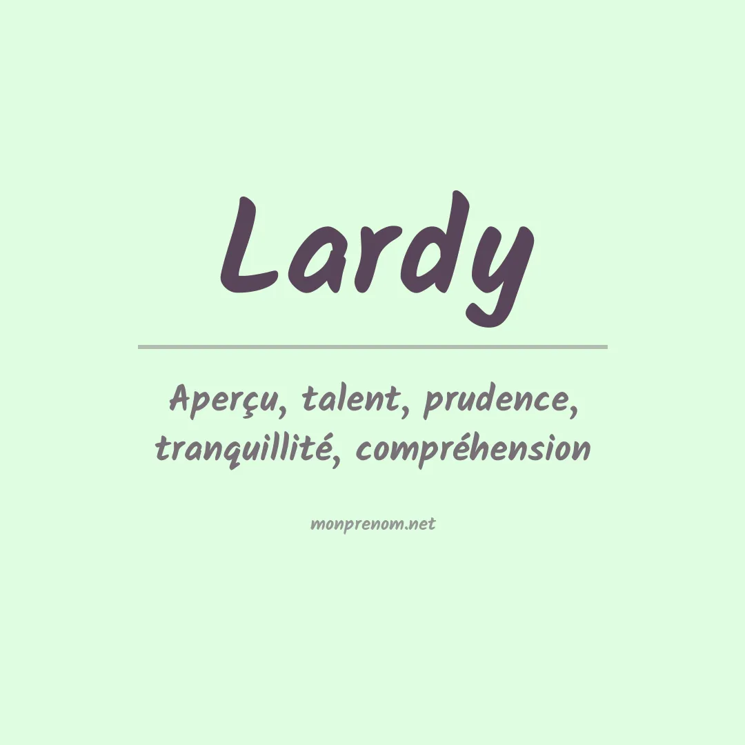 Prénom Lardy