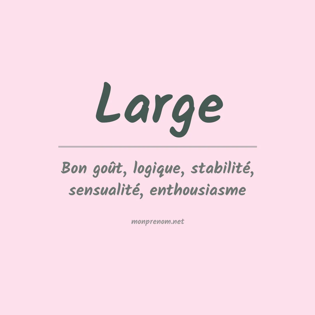 Prénom Large