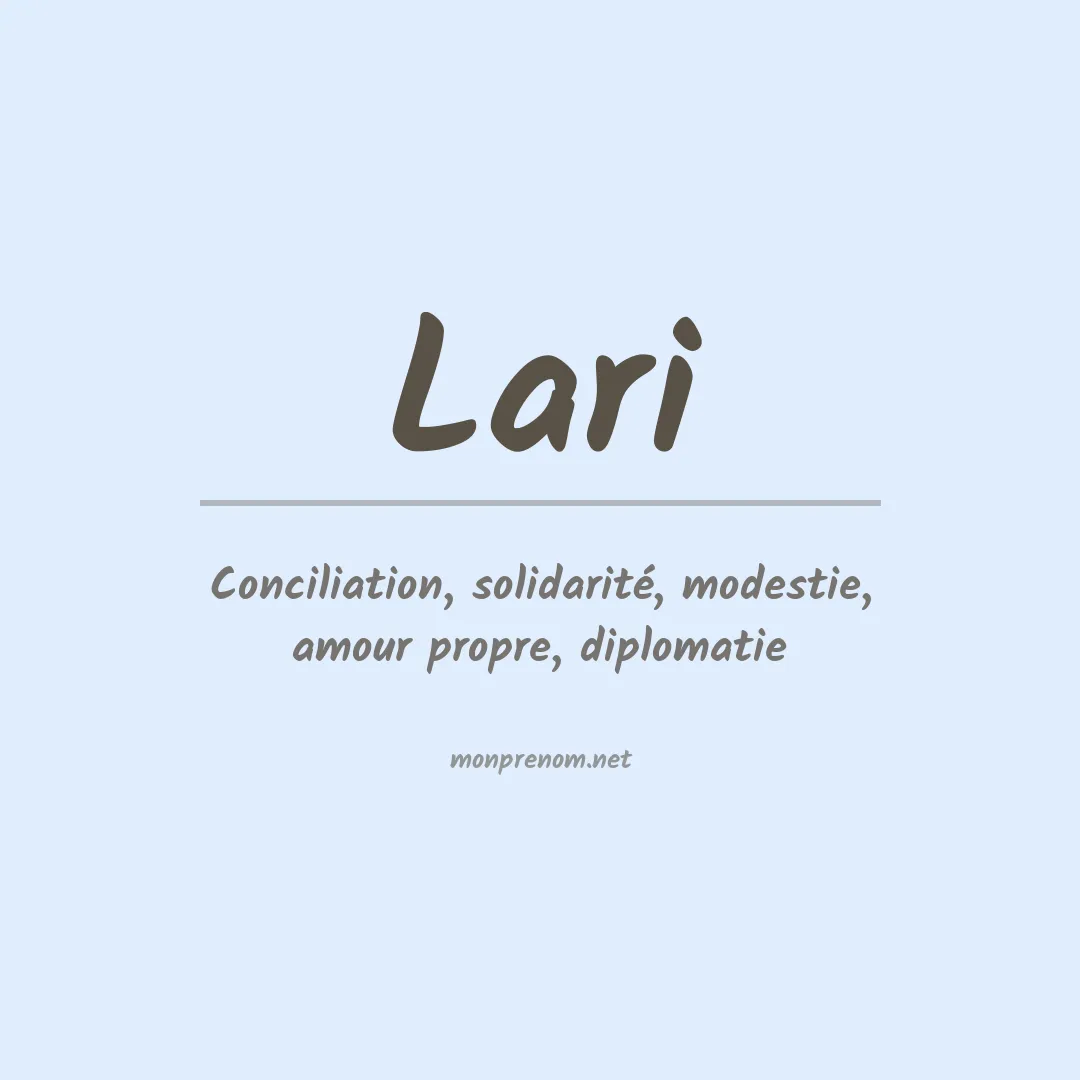 Prénom Lari