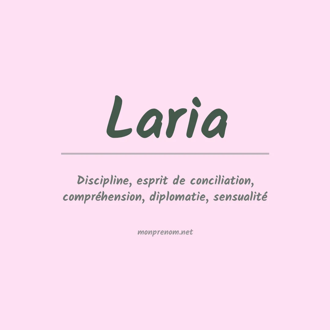 Prénom Laria