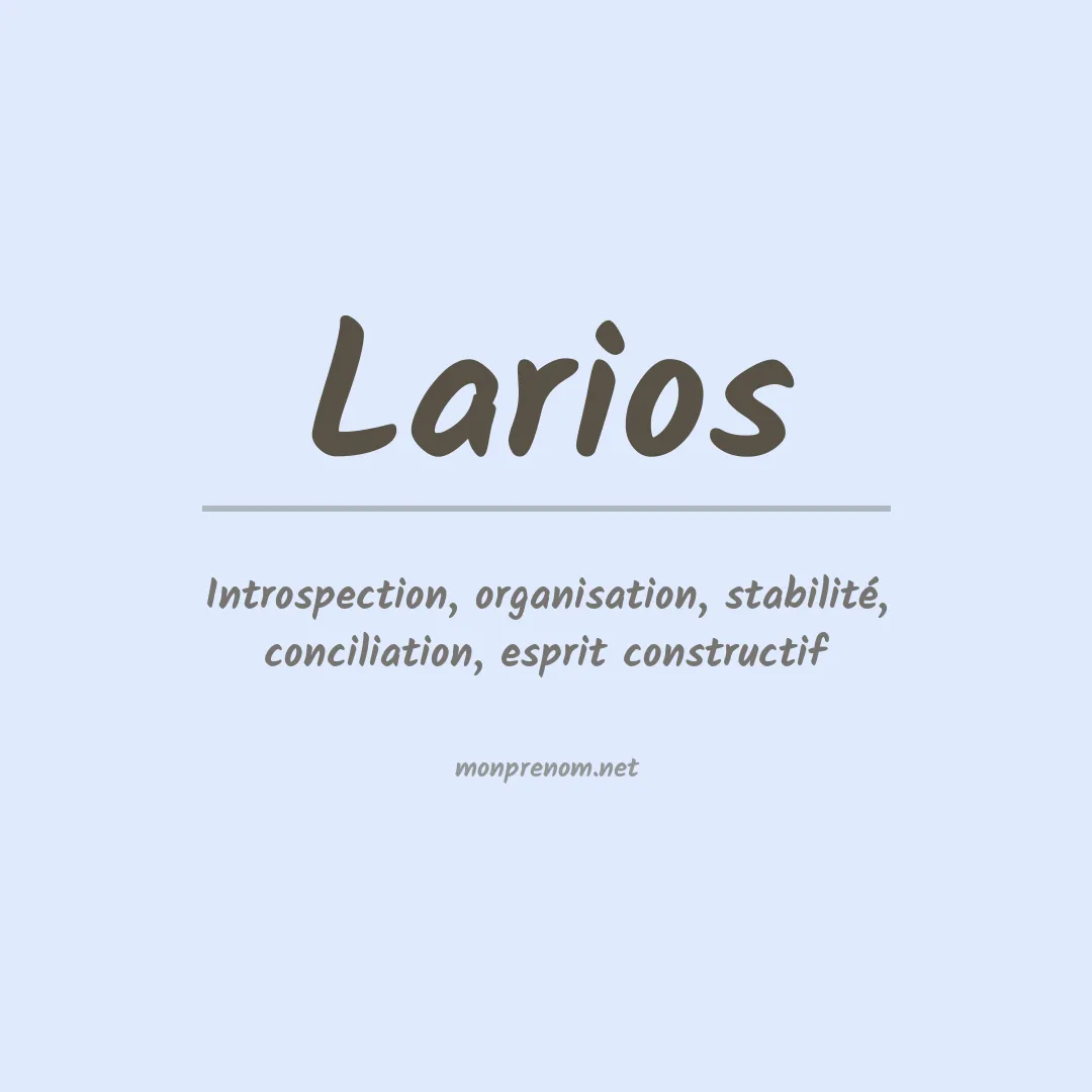Prénom Larios