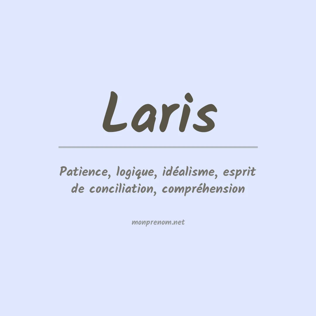 Prénom Laris