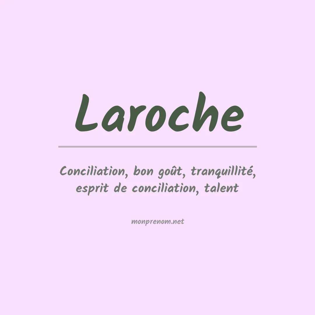 Prénom Laroche