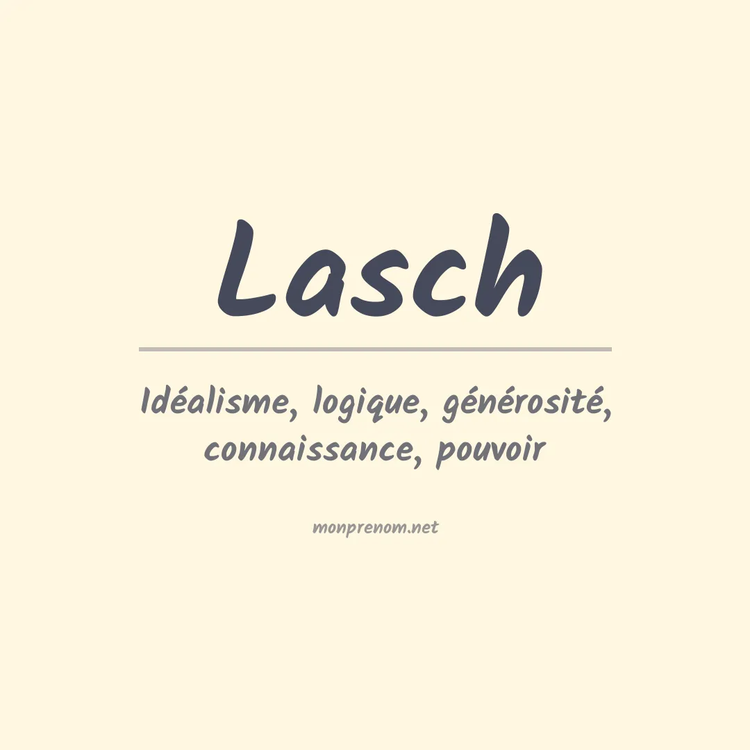 Prénom Lasch