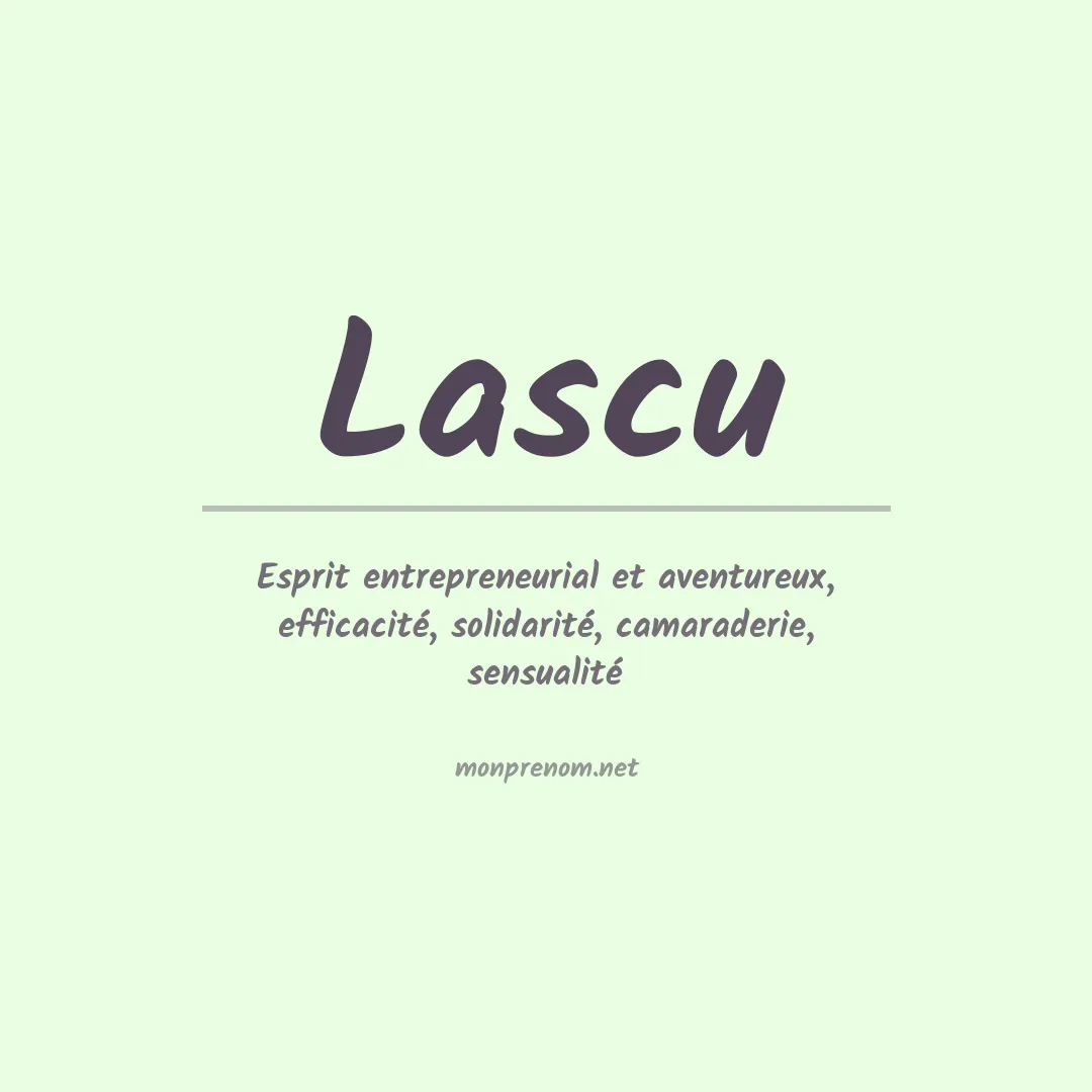 Prénom Lascu