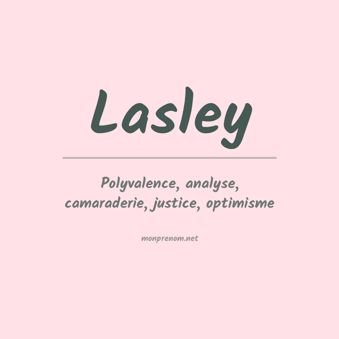 Prénom Lasley