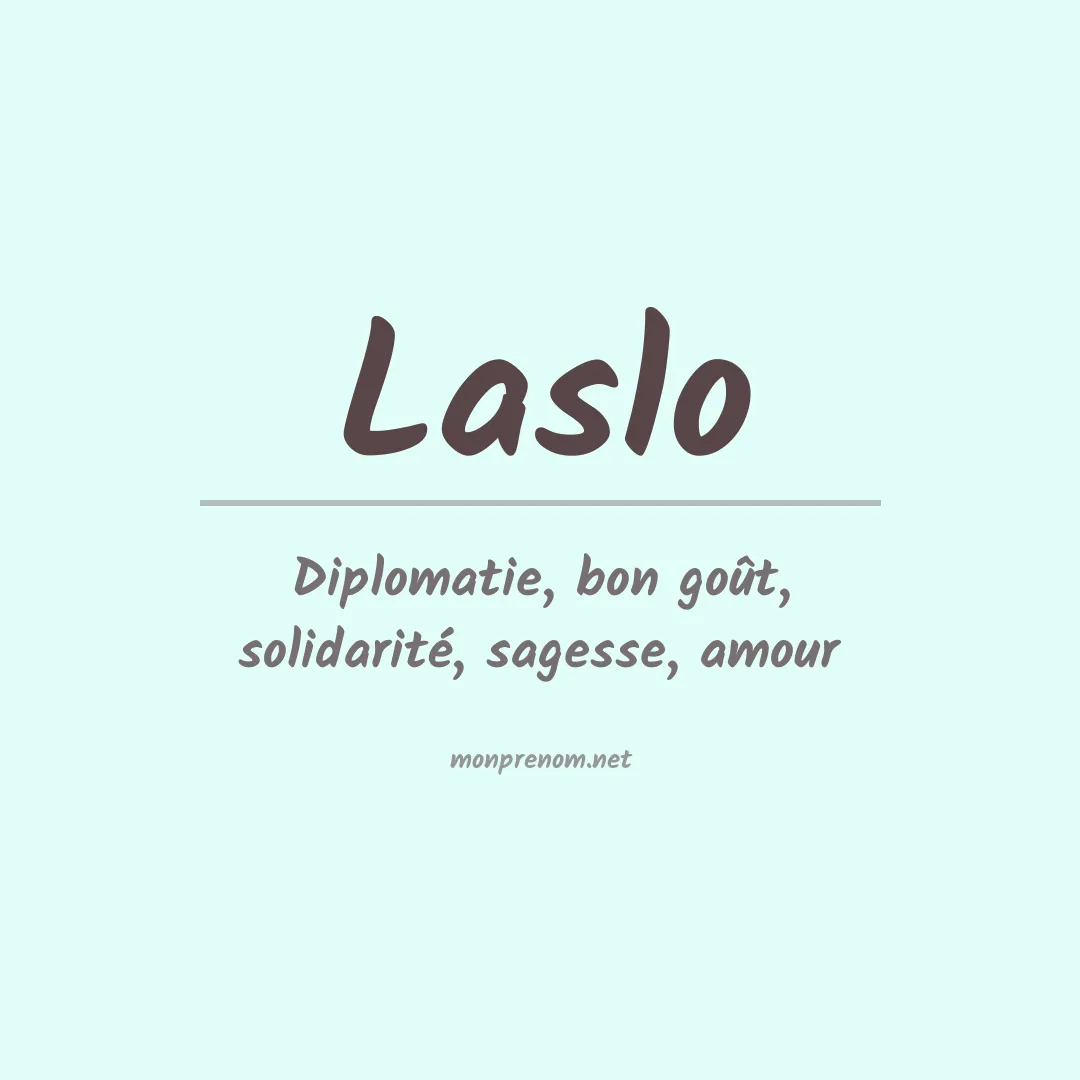 Prénom Laslo