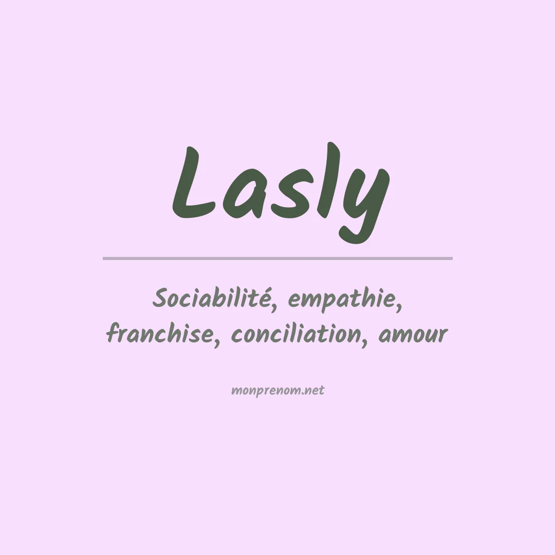 Signification du prénom Lasly