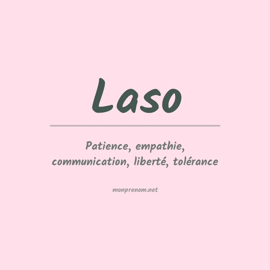 Prénom Laso