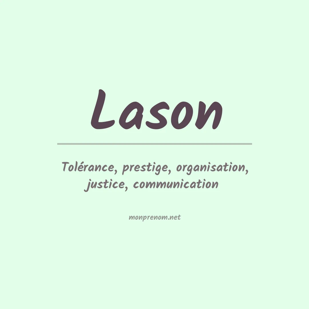 Prénom Lason