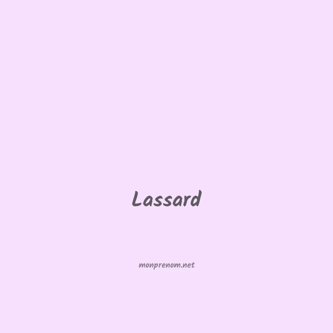 Lassard en chinois