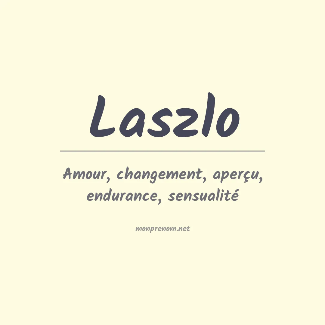 Prénom Laszlo