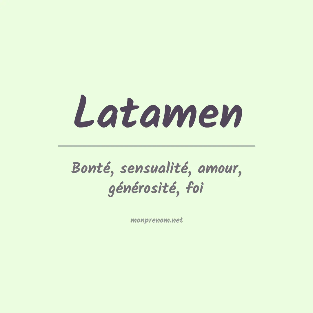 Prénom Latamen