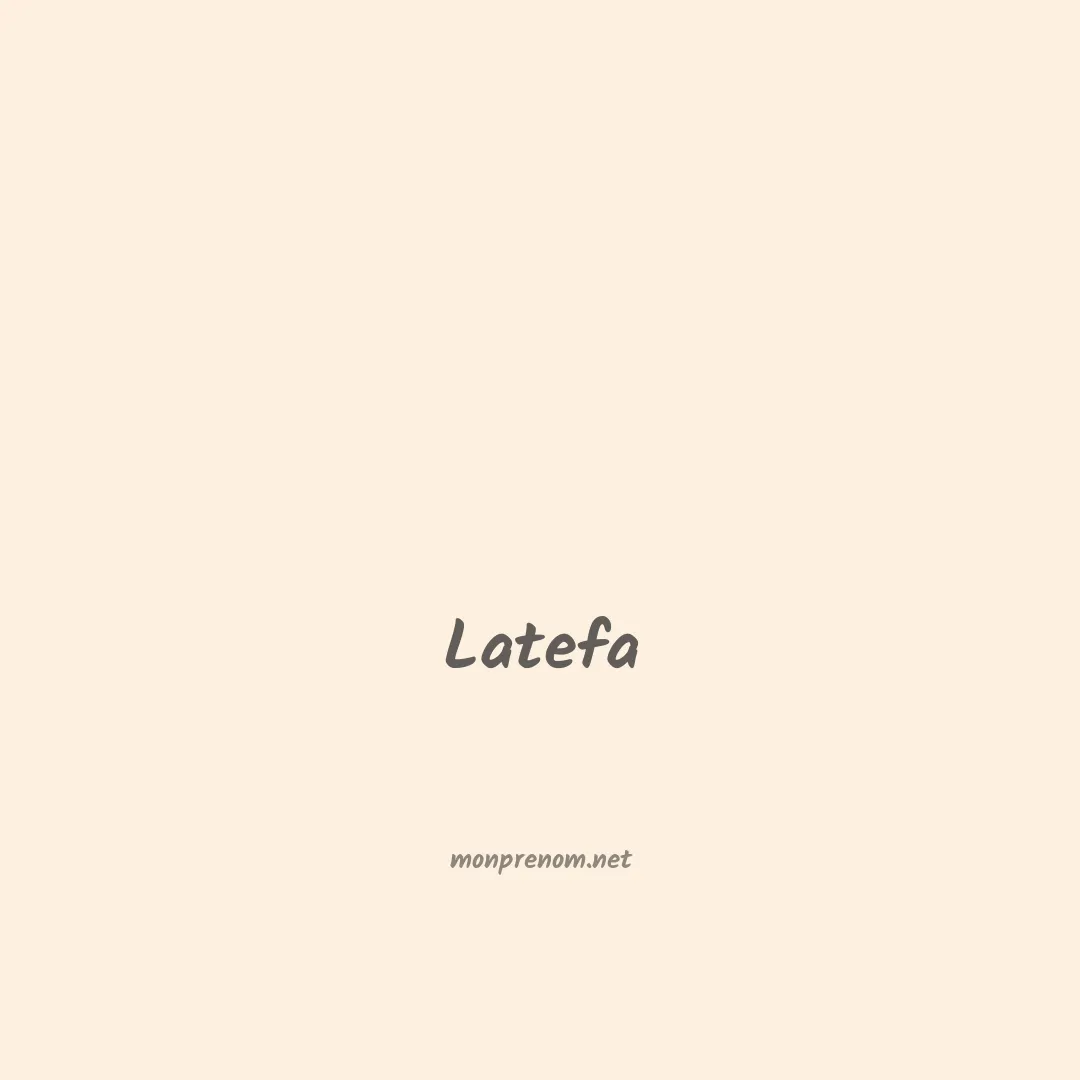 Latefa en chinois