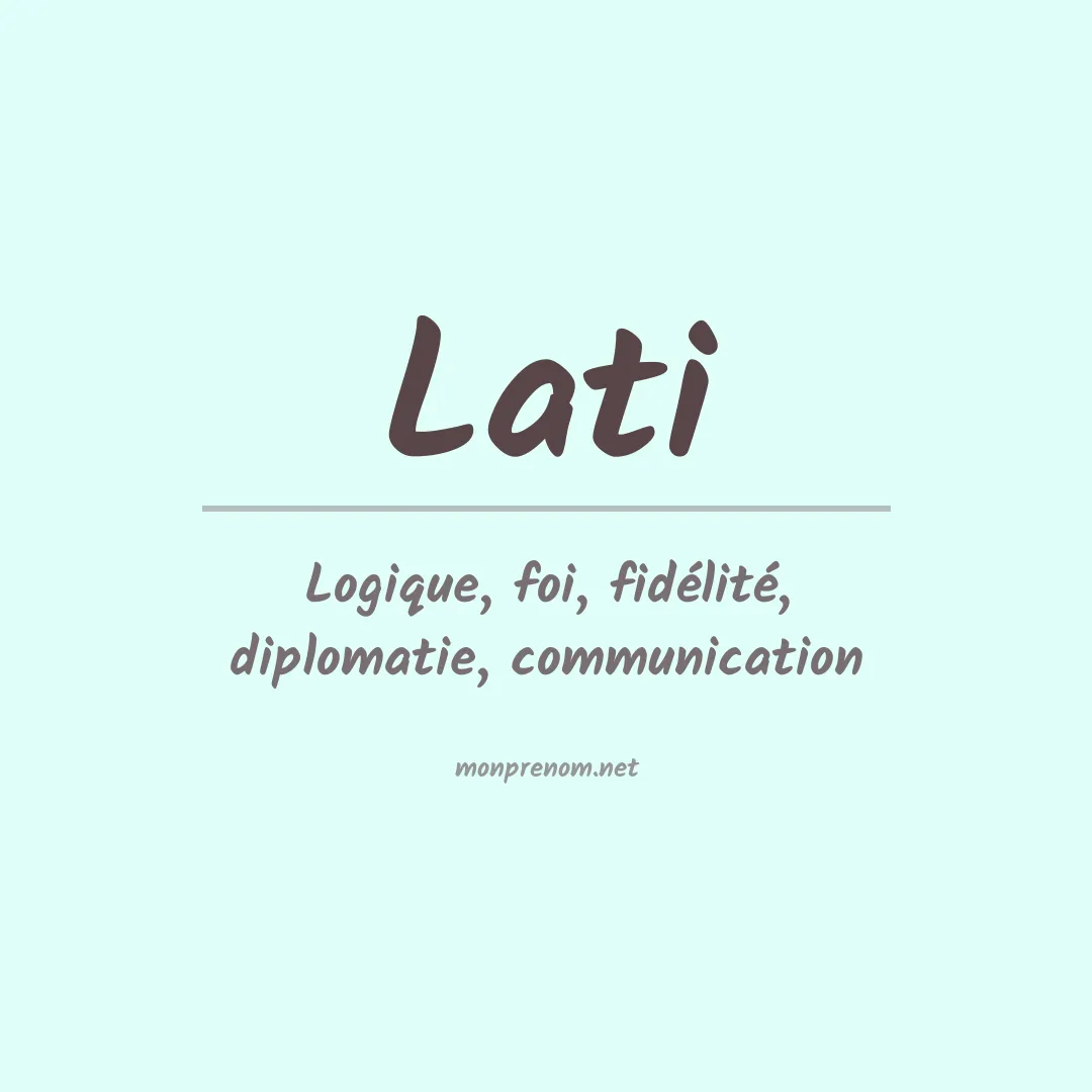 Prénom Lati