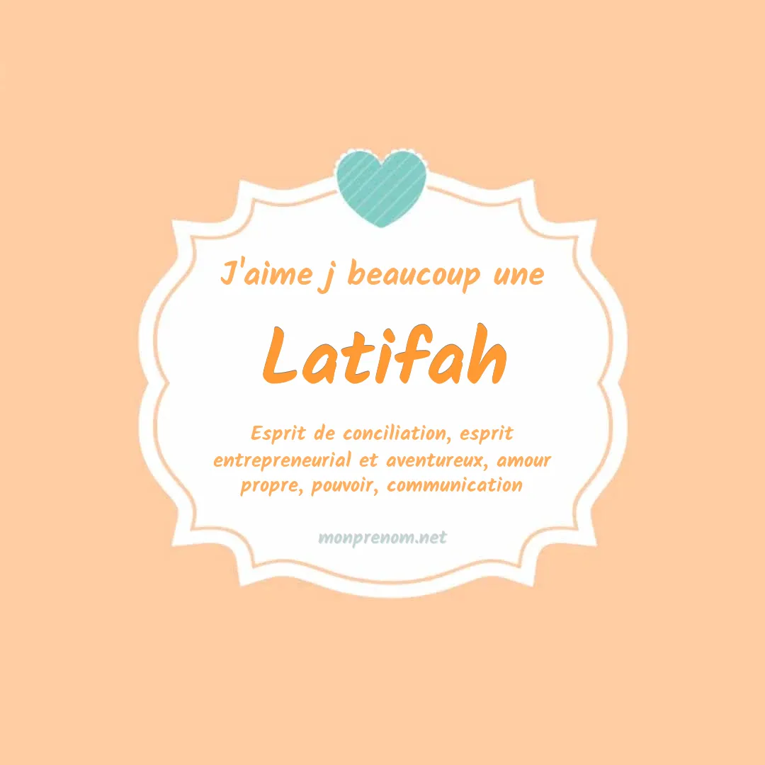 J'aime beaucoup Latifah