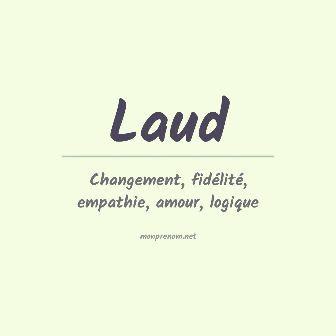 Prénom Laud