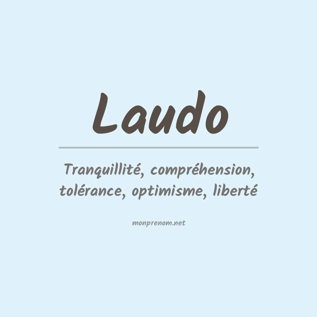Signification du prénom Laudo