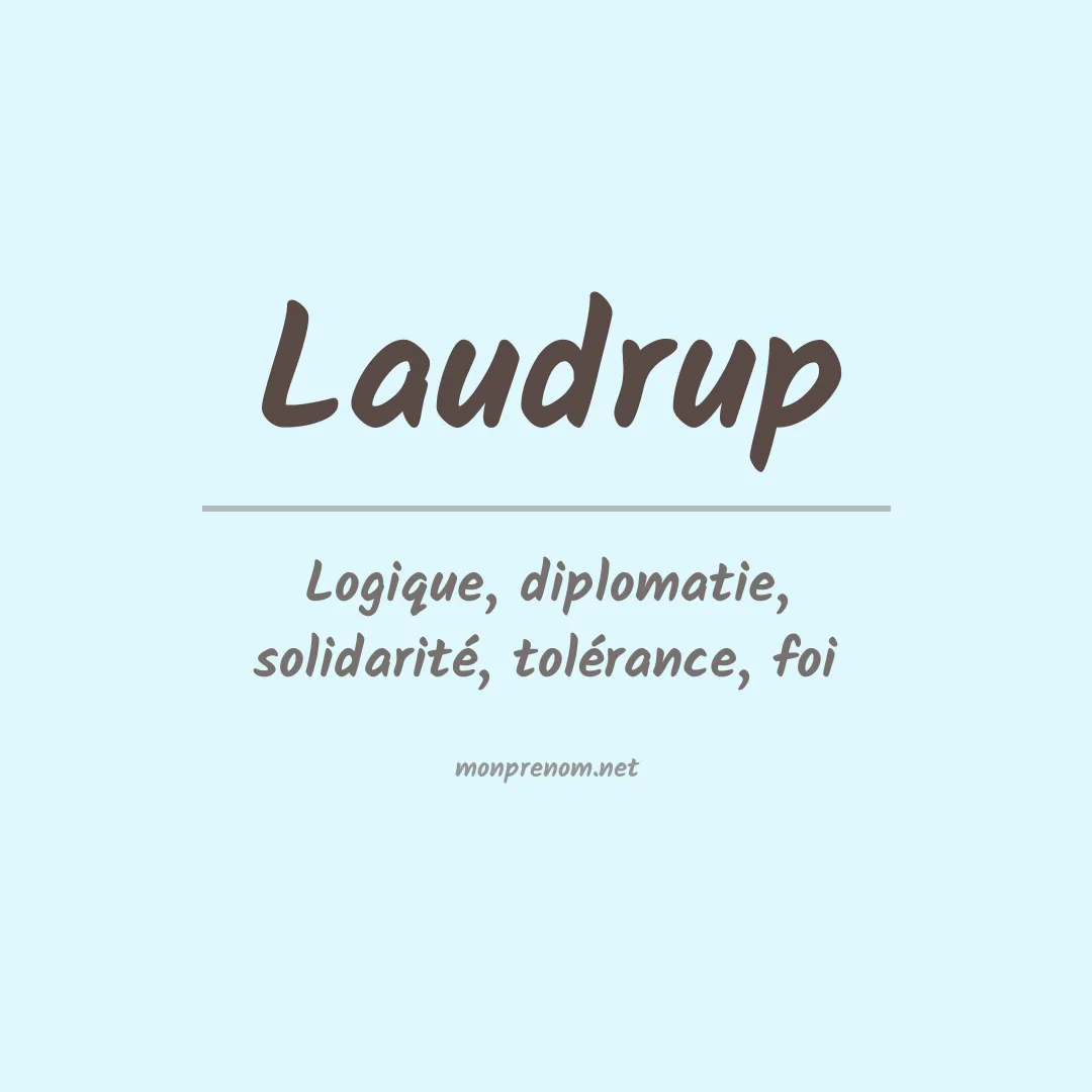 Signification du prénom Laudrup