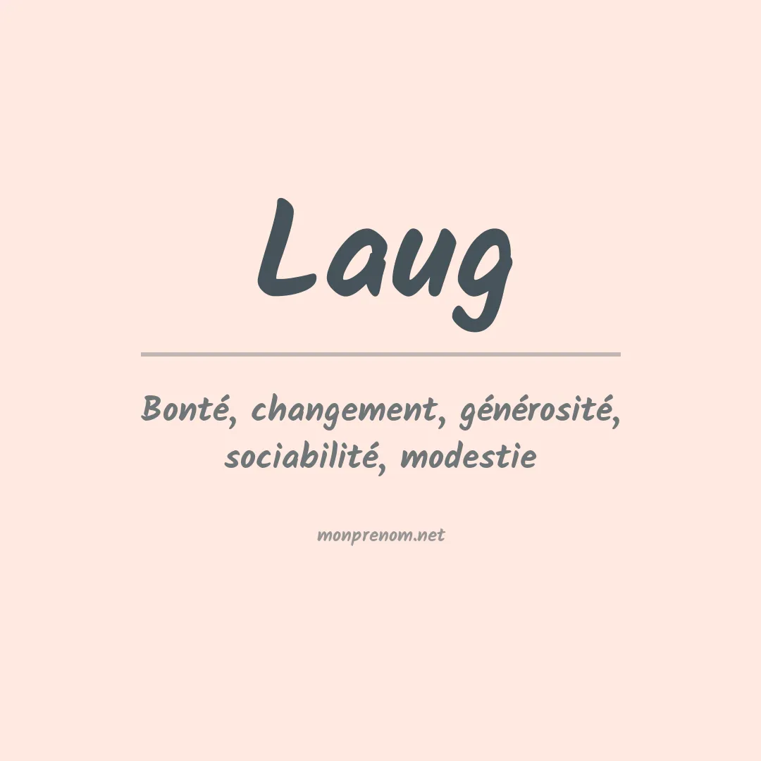 Prénom Laug