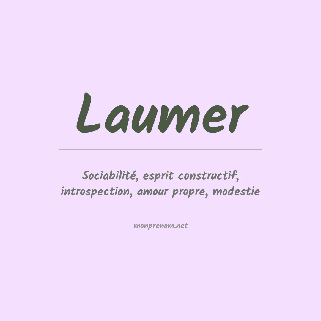Prénom Laumer