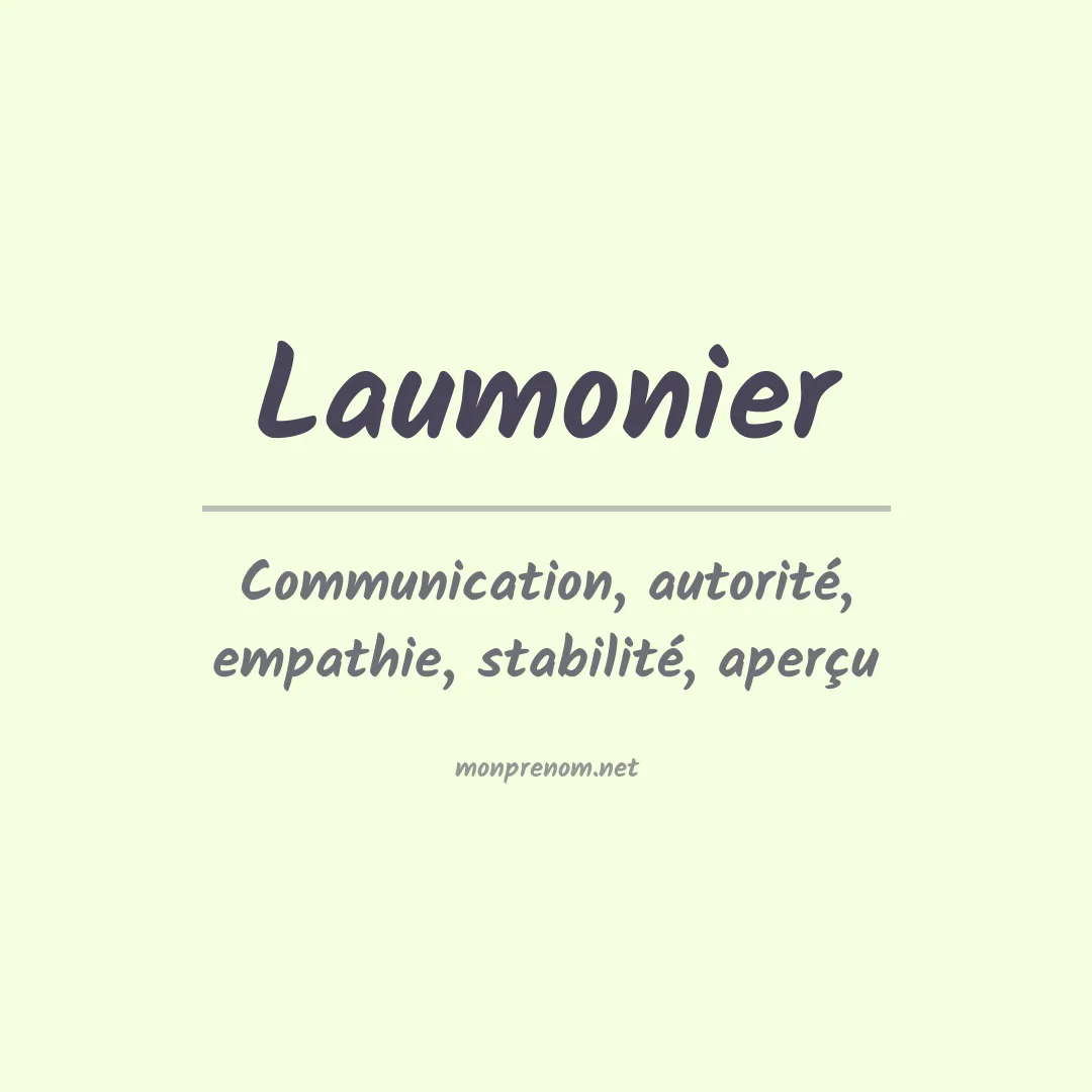 Signification du prénom Laumonier
