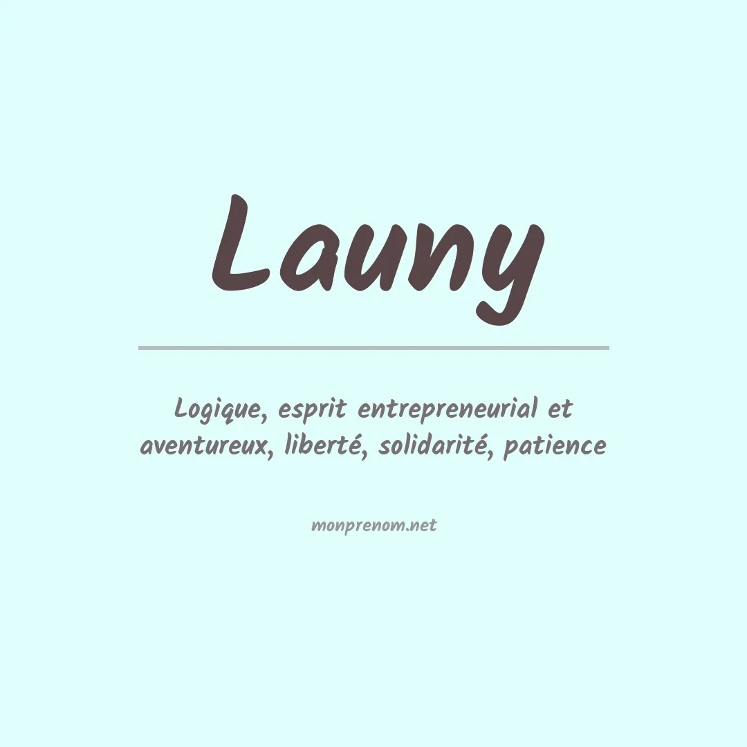 Signification du prénom Launy