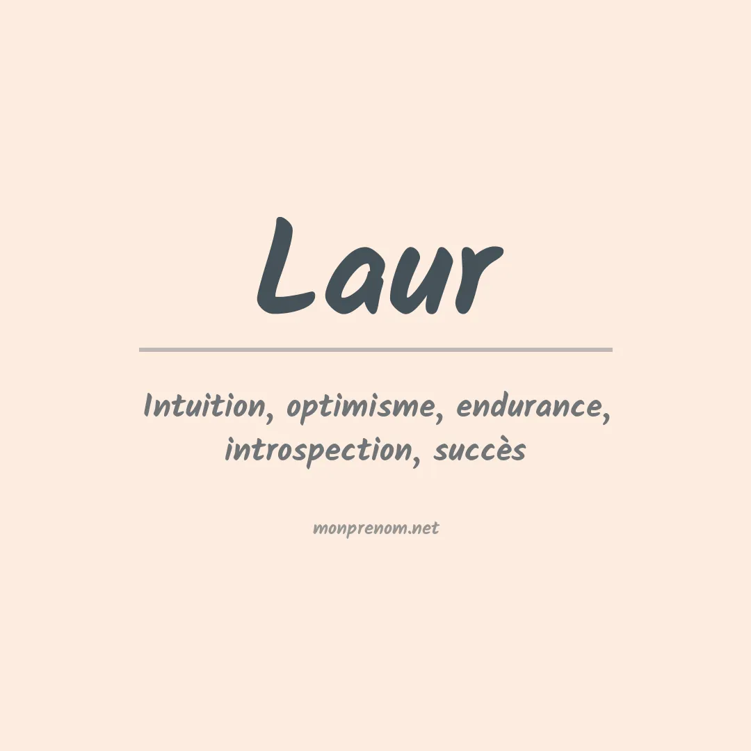 Prénom Laur