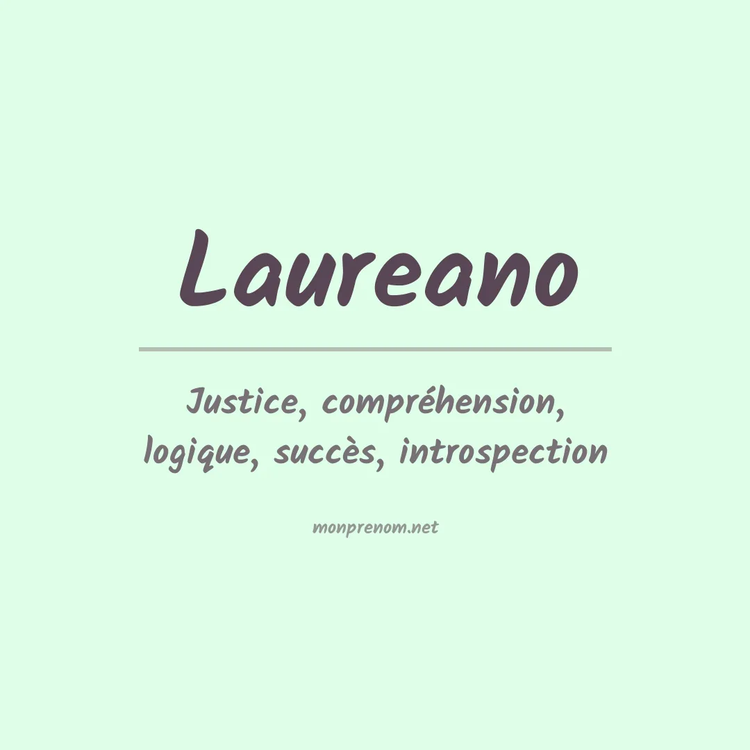 Prénom Laureano