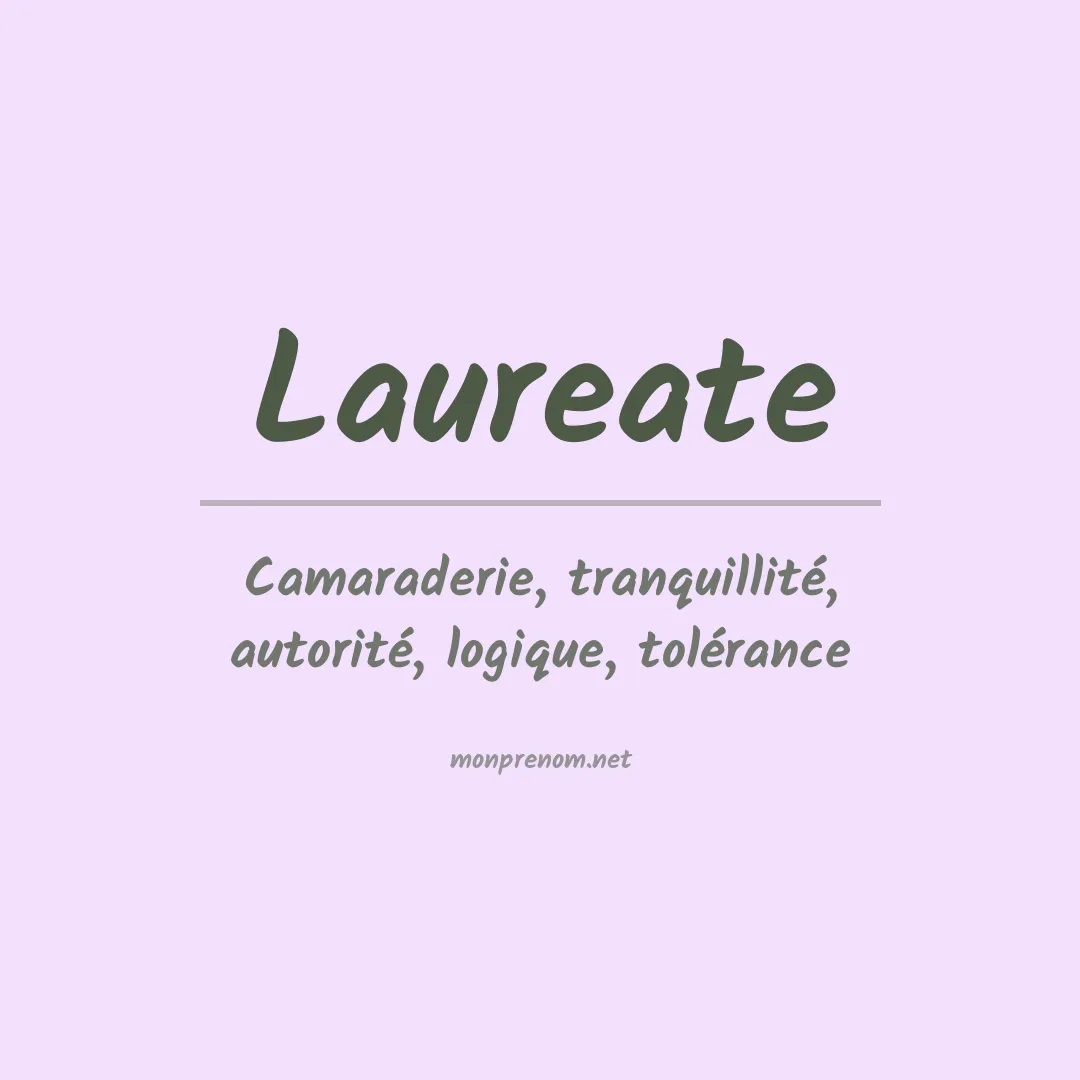 Signification du prénom Laureate