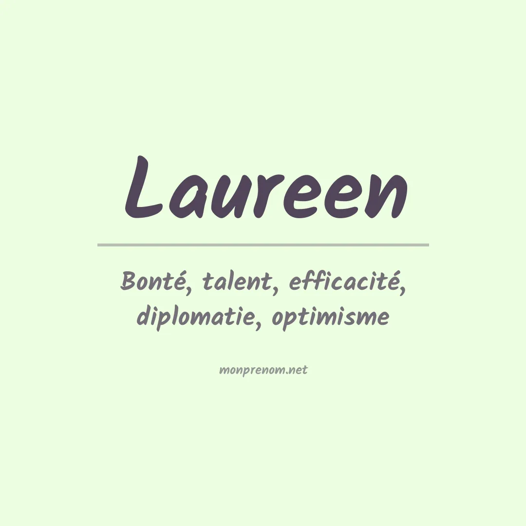 Signification du prénom Laureen