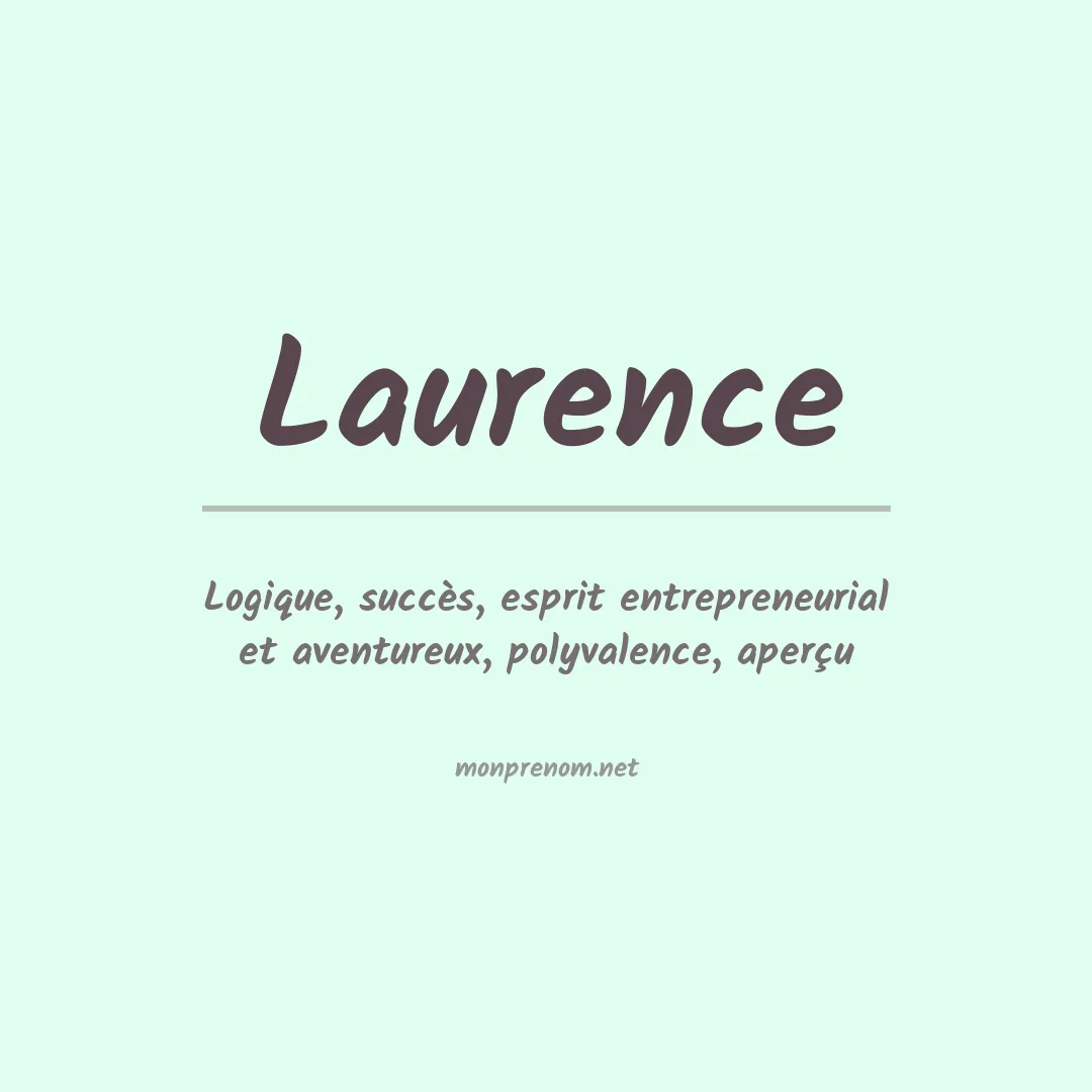 Prénom Laurence