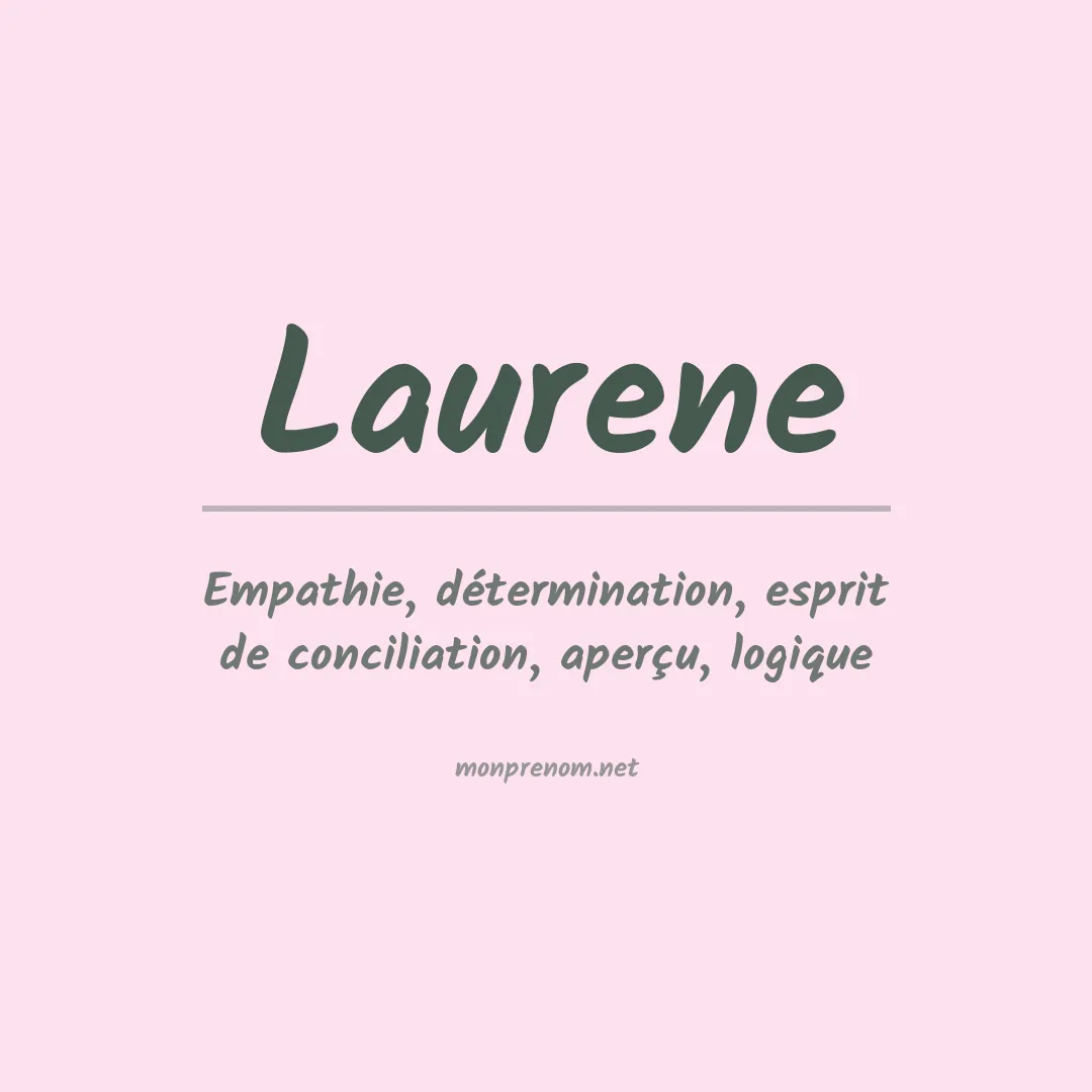 Prénom Laurene