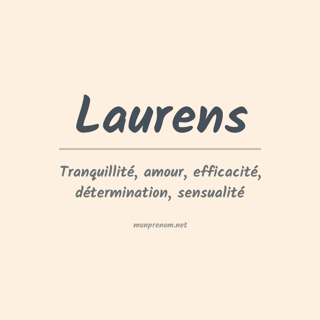 Prénom Laurens