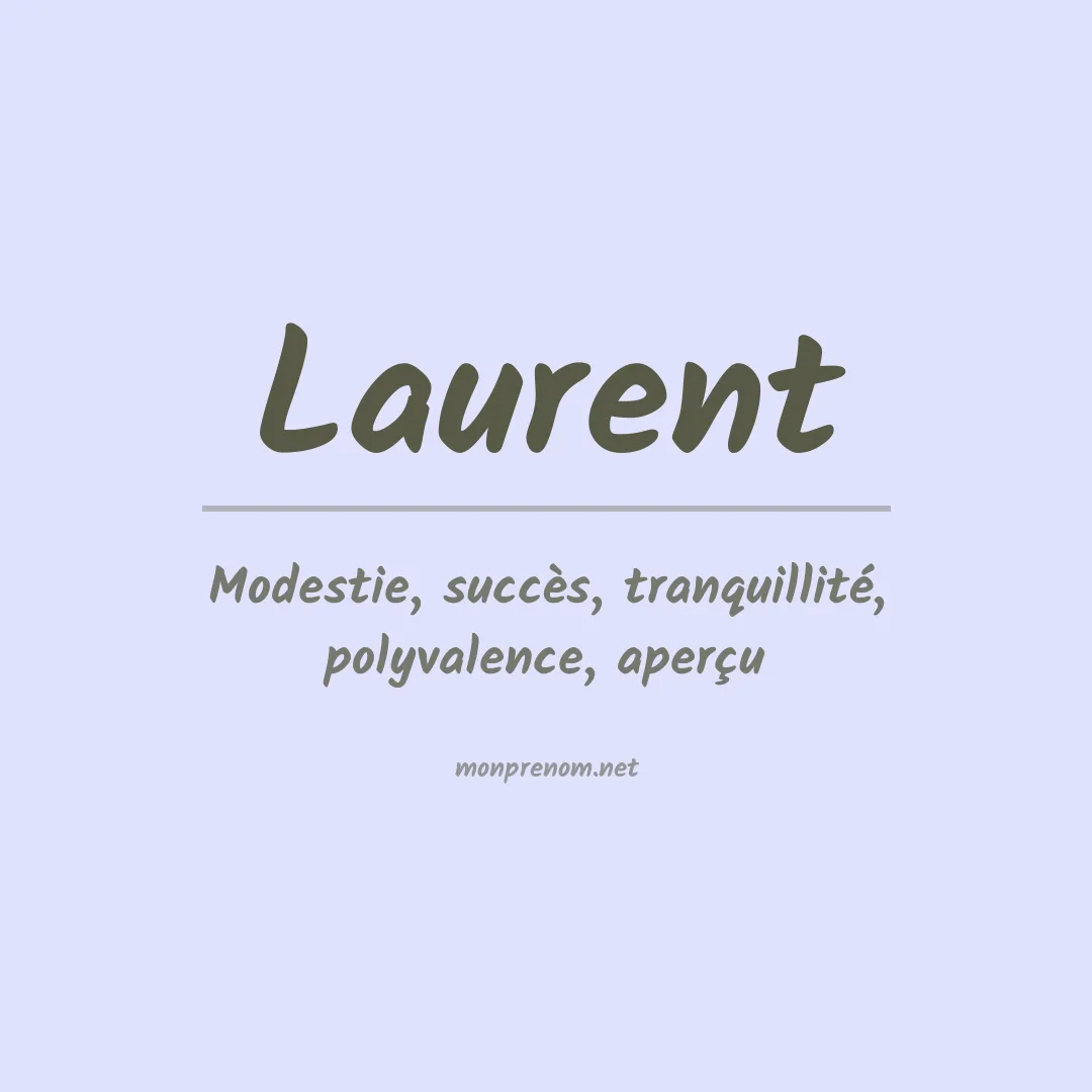 Prénom Laurent