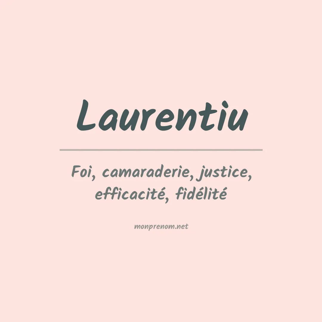 Prénom Laurentiu