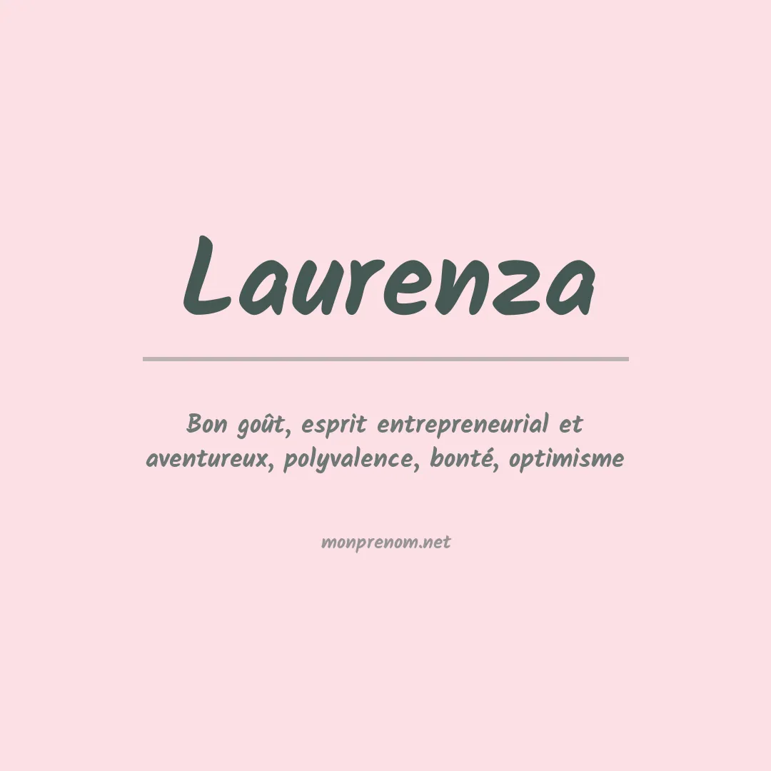 Signification du prénom Laurenza