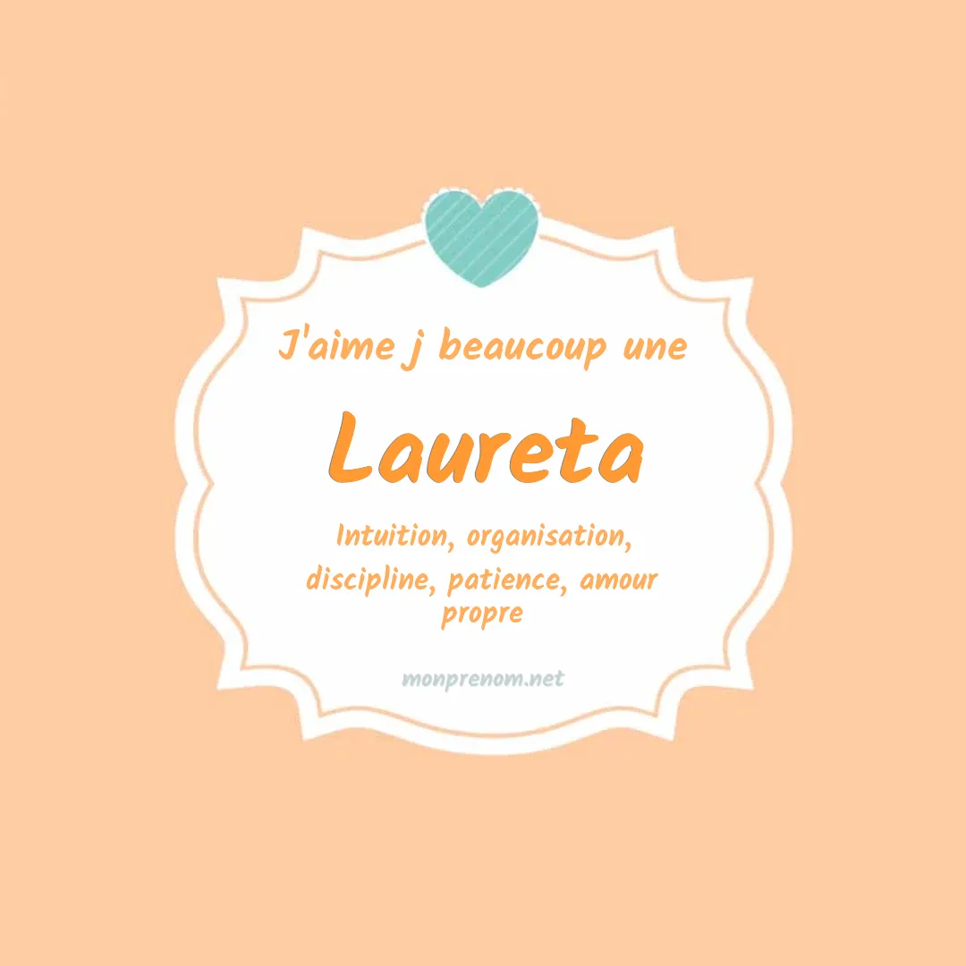 J'aime beaucoup Laureta
