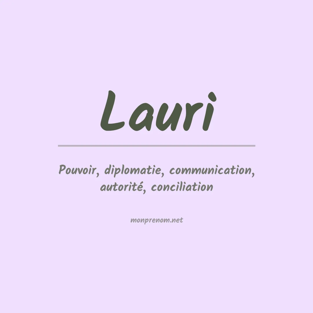 Prénom Lauri