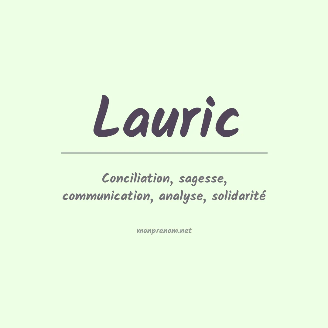 Signification du prénom Lauric